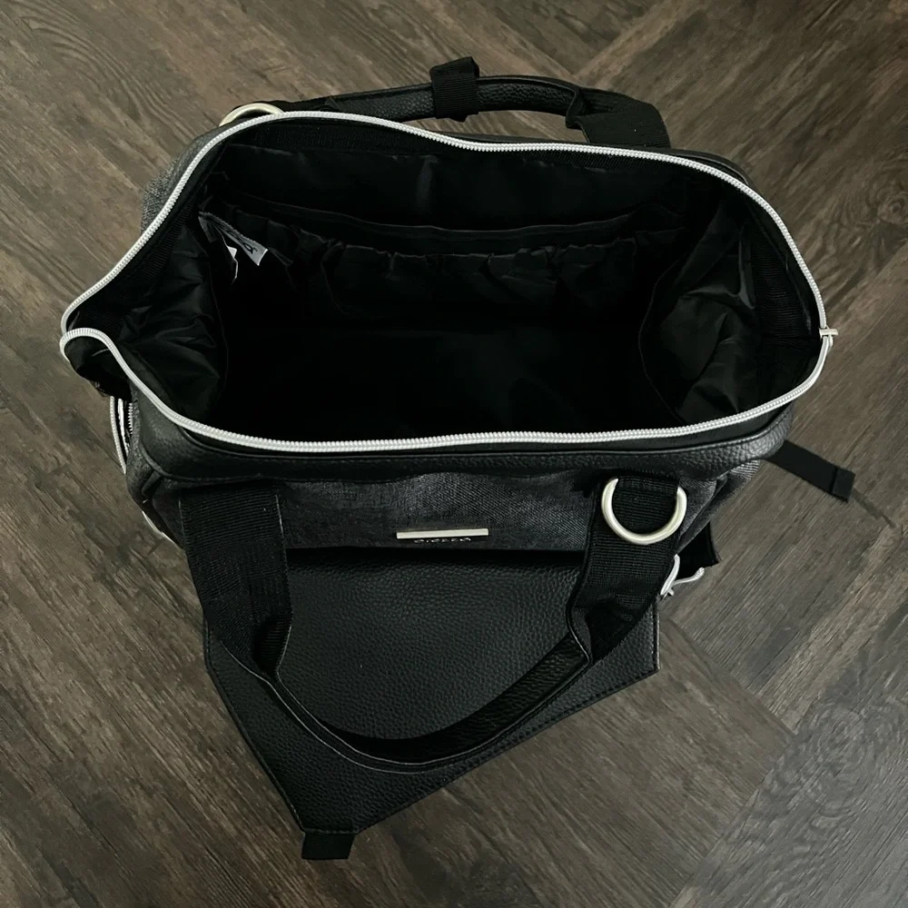 Baby Brezza Lucia Backpack Diaper Travel Cooler Bag Grey